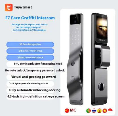 Face Recognition Fingerprint Password Smart Door Lock