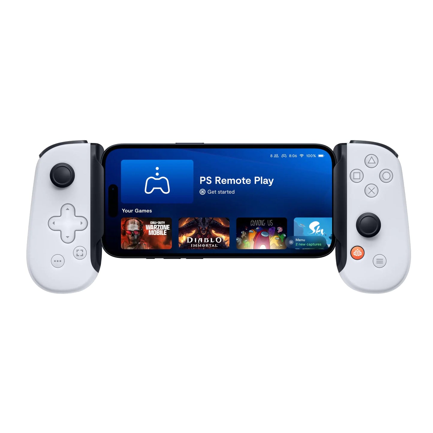 BACKBONE One Mobile Gaming Controller for iPhone (Lightning) - PlayStation Edition - 2nd Gen - Turn Your iPhone into a Gaming Console - Play Xbox, PlayStation & More (3 Months Apple Arcade Included)