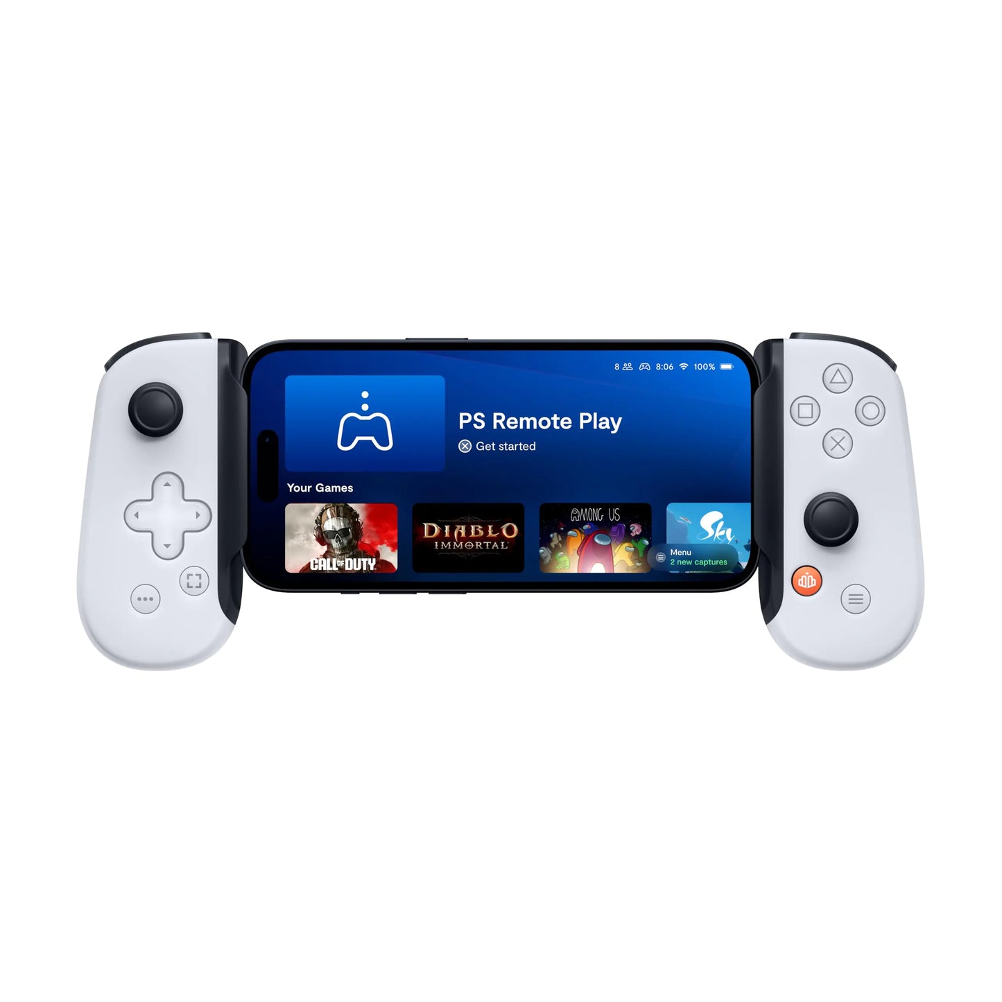 BACKBONE One Mobile Gaming Controller for iPhone (Lightning) - PlayStation Edition - 2nd Gen - Turn Your iPhone into a Gaming Console - Play Xbox, PlayStation & More (3 Months Apple Arcade Included)